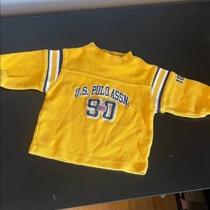U.S. Polo Assn. Bright Yellow Pullover Sweatshirt with 90 Patch 3/6